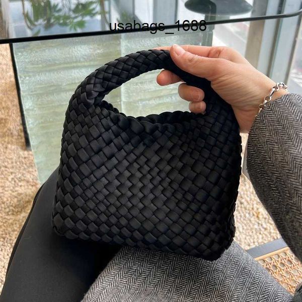 Abv Designer ToteBag Mini Jodei Candy Borsa per cestino di verdure intrecciata a mano Borsa a secchiello piccola Borsa a tracolla in tessuto a mano con tracolla a catena da donna