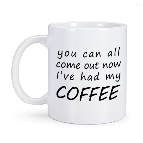 Canecas Engraçado Caneca de Café Bonito 11 Oz Copo de Cerâmica Branca com Slogan Legal Home Office Chá Água Grande Presente de Novidade de Aniversário Único