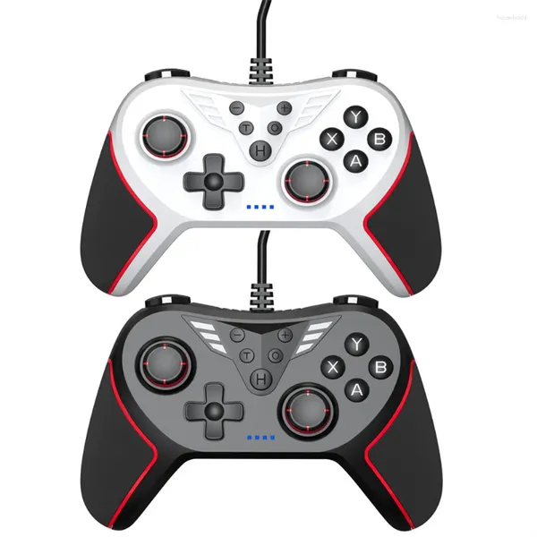 Controladores de jogos com fio controlador de jogos portátil console plug play handheld gamepad usb para tablet computador