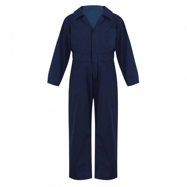 Kinder Mädchen Jungen Mechaniker Overalls Overall Flug Anzug Uniformen Overalls Karneval Halen Cosplay Kostüme a92M #