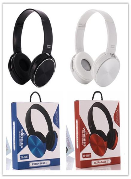 Sem fio bluetooth headband fones de ouvido extra graves com fio fone de ouvido estéreo música com micro xb450 para celular varejo packa5628366