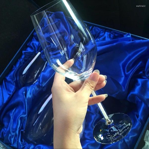 Bicchieri da vino Coppa europea in vetro Argento e oro Champagne Premium Crystal Drinking Party Accessori per la decorazione della casa