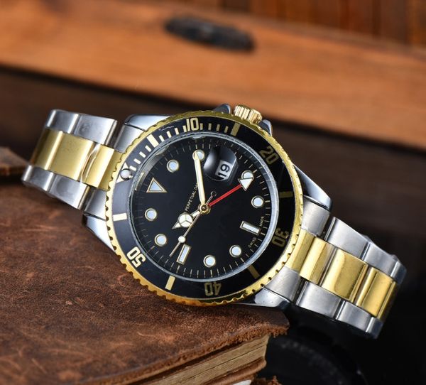 Novos relógios masculinos de luxo wist moda mostrador preto com calendário bracklet fecho dobrável mestre quartzo relógio masculino 41mm relogio masculino