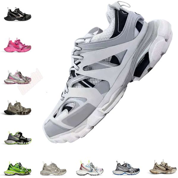 2024 Neue Designer-Schuhe für Herren und Damen, Triple S Track 3 3.0 3XL, Paris, Freizeitschuhe, Weiß, Schwarz, Turnschuhe, Panda, grauer Frosch, Retro-Leder-Trainer, Nylon, bedruckt, übergroße Schuhe