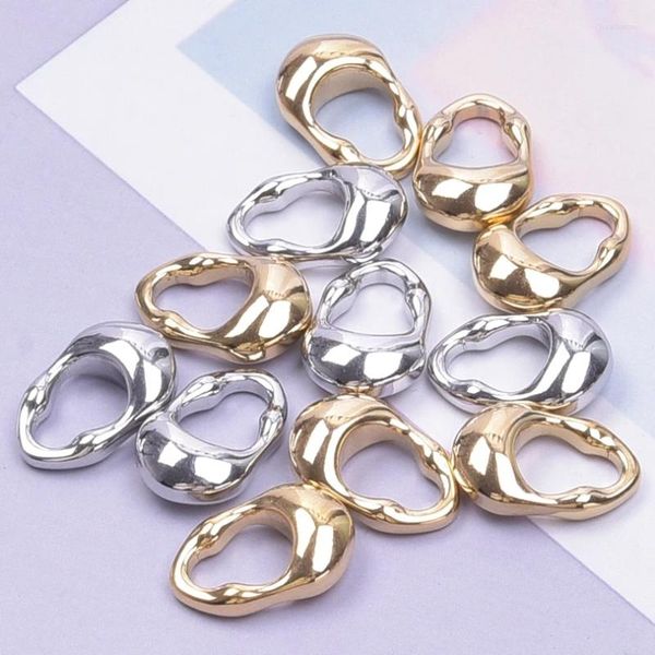 Charms Hohl Unregelmäßige Geometrische Anhänger Charme Edelstahl Zubehör Für Schmuck Machen Liefert Dreidimensionale DIY Ohrringe