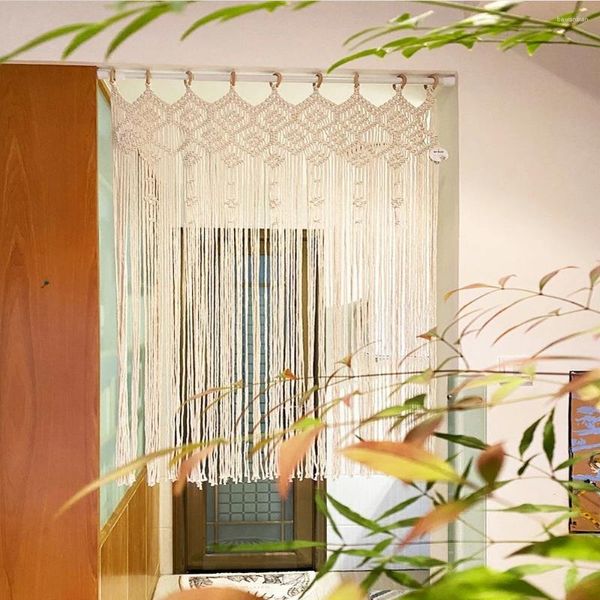 Tapeçarias artesanais pendurado tapeçaria com borla casamento pano de fundo cortina arte da parede boho decoração de casa sem haste personalizado entre em contato conosco