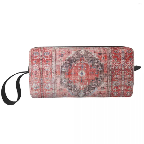 Sacos de armazenamento Personalizado Oriental Estilo Marroquino Arte Viagem Saco Cosmético para Antigo Bohemian Maquiagem Higiene Pessoal Lady Beauty Dopp Kit