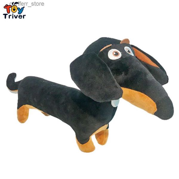 Animais de pelúcia de pelúcia Kawaii Buddy Dog Salsage Toy de pelúcia macia cheia de bonecas de animais filhotes de animais de estimação crianças meninas meninas presentes de aniversário decoração 240327