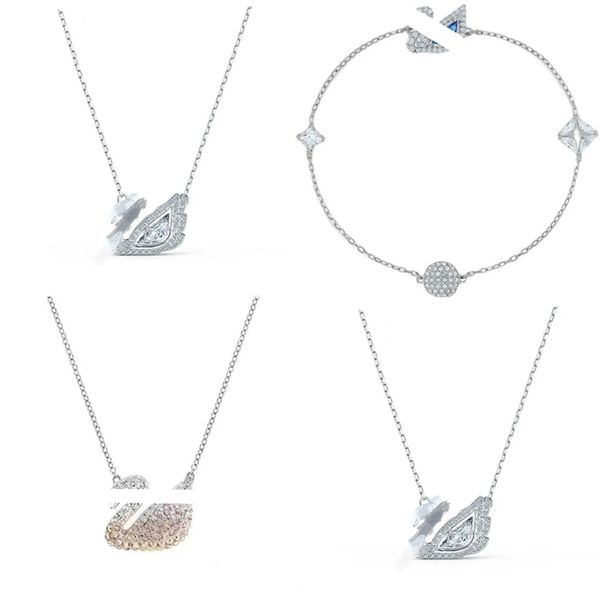 Colares pendentes de colares de pingente de dia para mulheres para mulheres batendo o coração de diamante pingente de diamante pingente 18k cisan cisne designer jóias de presente de moda