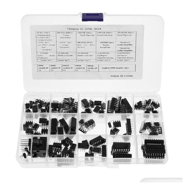 Organizzatori di utensili 1 Set Semplice timer Opamp Pratico kit di assortimento di chip Consegna a goccia durevole Automobili Moto Strumenti Otguw