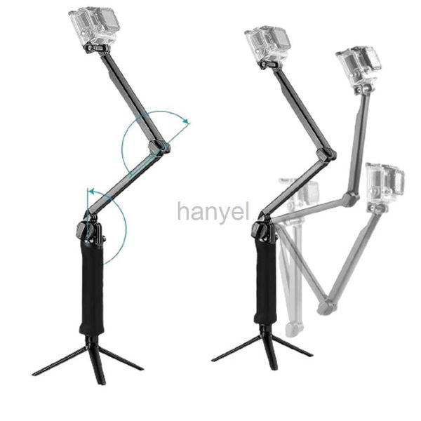 Monopiedi Selfie Pieghevole Impugnatura a 3 Vie Monopiede Impermeabile Selfie Stick per Hero 9 8 7 5 6 4 10 Sj Yi Accessori per treppiede per fotocamera Action 24329