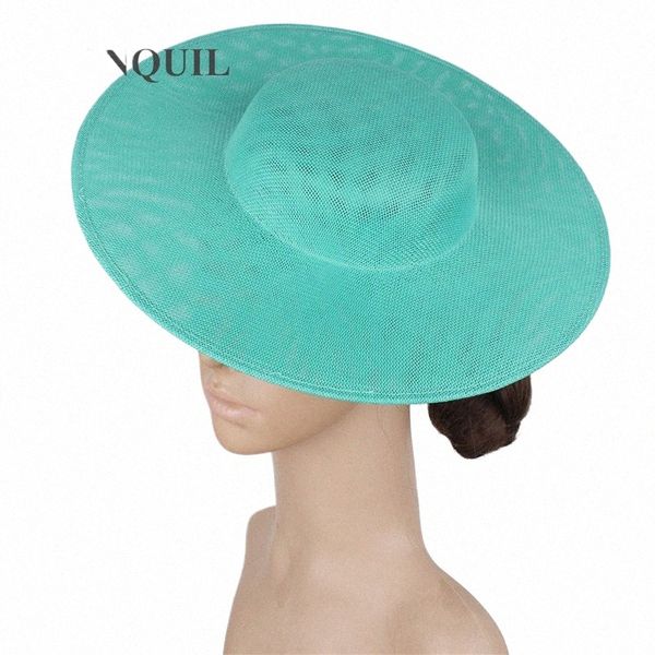 Senhoras mulheres 30 cm grande festa chapéu noiva casamento fascinators base para ocn derby vintage headpiece mariage chapeau accories q3b3 #