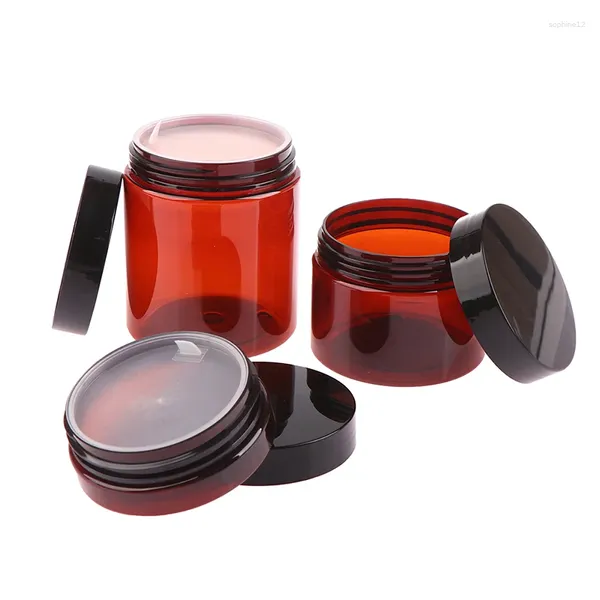 Bottiglie di stoccaggio 1 pz 50 ml-250 ml Ambra Marrone Cosmetico Crema per il viso Labbra Contenitore per campioni Jar Pot Fiale per negozi di trucco