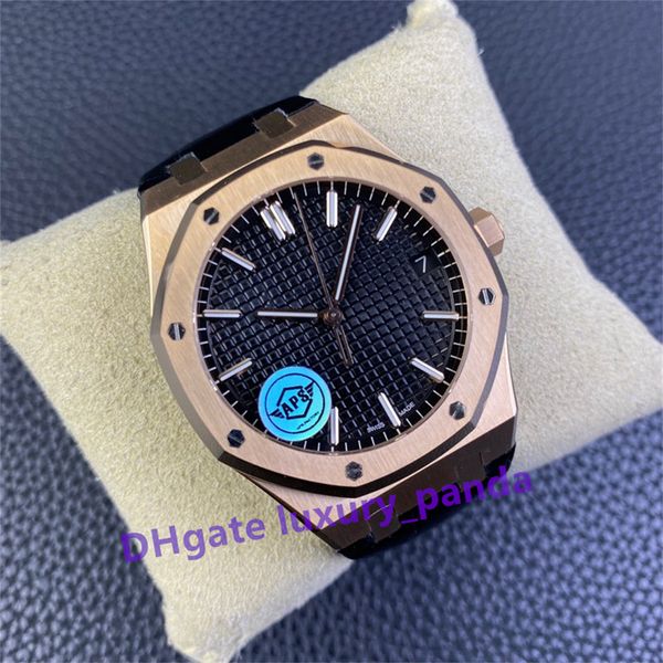 APS Factory V2 Roségold Super Edition Uhr 15500 41 mm automatische mechanische Herrenuhren 4302 Uhrwerk 316L Edelstahl Hochwertige wasserdichte Armbanduhren