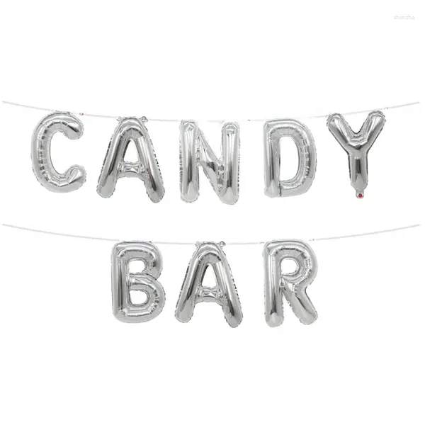 Decorazione per feste Candy Bar Palloncini in lamina d'oro e argento Compleanno Matrimonio Pacchetto palloncini di 1 anno