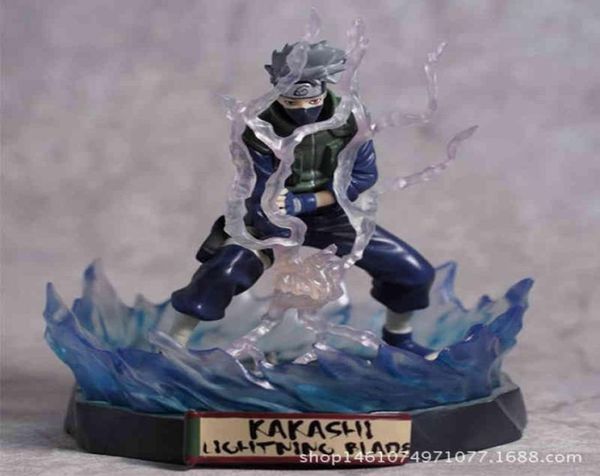 Hokage Anime Figur Statue Toynami Thunder Electric Hatake Kakashi Sago Assassination Force PVC Action Figma Modell Spielzeug5322910