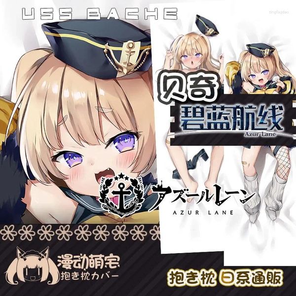 Travesseiro USS Bache Dakimakura Azur Lane Jogo Sexy Capa Abraçando Caso Otaku Fronha de Corpo Inteiro Casa Decoração de Cama Presente