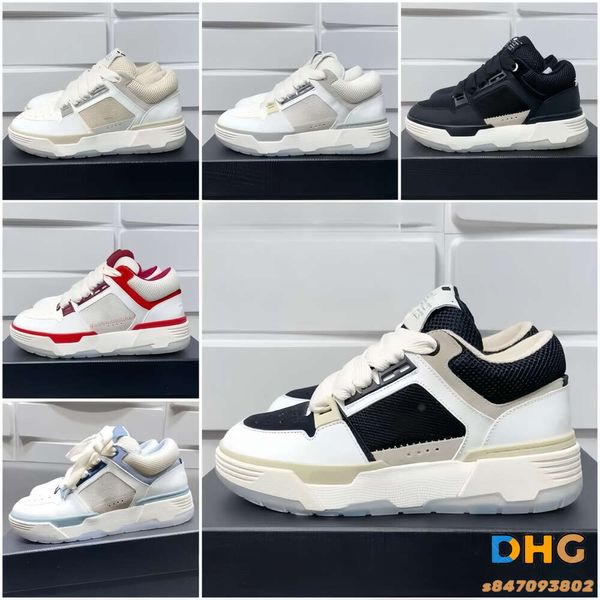 Mens Platform anni '90 Designer Suola in gomma Asciugamano Panno Pelle Tomaia a cinque punte Stella perforata MA2 Scarpe casual Scarpe da ginnastica Scarpe sportive 35-46