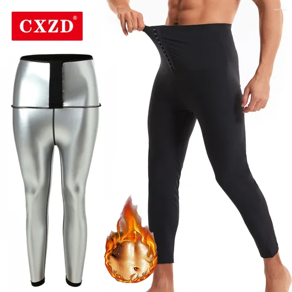 Мужские модели для тела CXZD, мужские брюки для сауны, фитнес-упражнения, леггинсы для похудения, компрессионные шорты, тренажер для талии, триммер для похудения