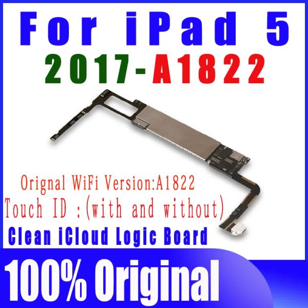 Leashes Original Clean Icloud A1822 für Ipad 5 2017 9,7 Zoll Motherboard Wifi Version Logic Board Kein ID-Konto mit iOS-System