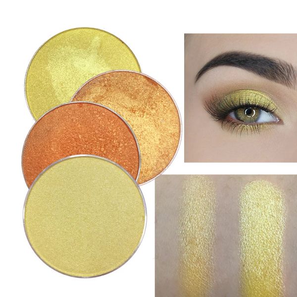 Schatten RB Populär orangefarbene Farbe Lidschatten Pigment wasserdichte gelbe Lidschatten Make -up Schönheit Make -up kosmetisch pallete