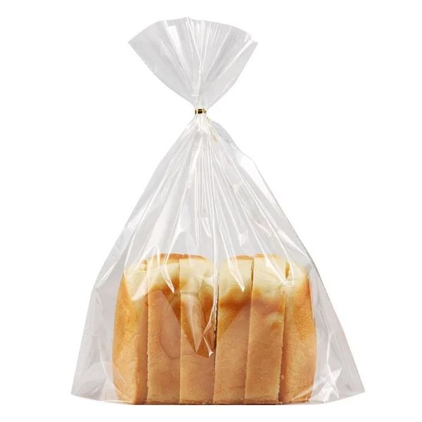 Novo 2024 sacos de plástico transparentes Bolsa de embalagem de biscoito de doces com lancho