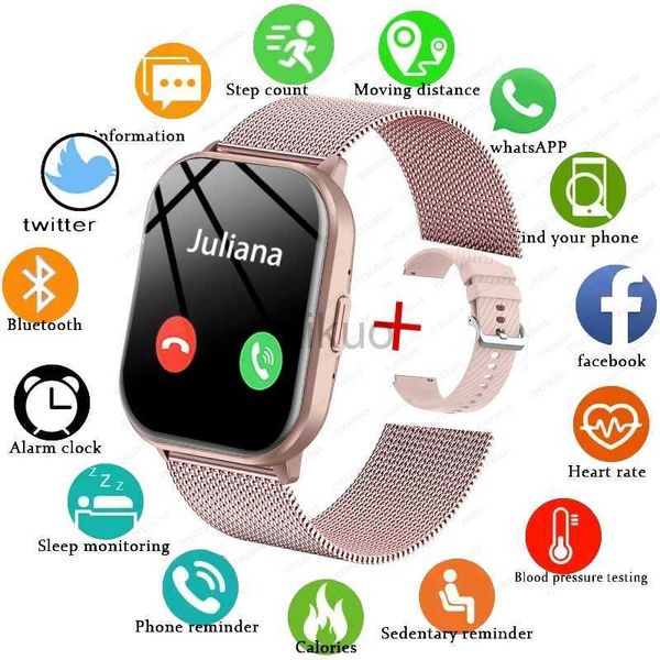 Armbanduhren Neue Smart Watch Männer Frauen Herzfrequenz Blutdruck 100+ Sportmodi Fitness Tracker Bluetooth Anruf Smartwatch Mann für Xiaomi 24329