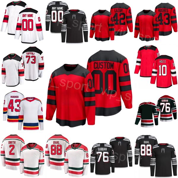 2024 Stadyum Serisi Hokey 76 PK Subban Formaları 73 Tyler Toffoli 43 Luke Hughes 10 Holtz 42 Curtis Lazar 88 Kevin Bahl 2 Brendan Smith 7 Dougie Hamilton Gençlik Kadın Erkekler