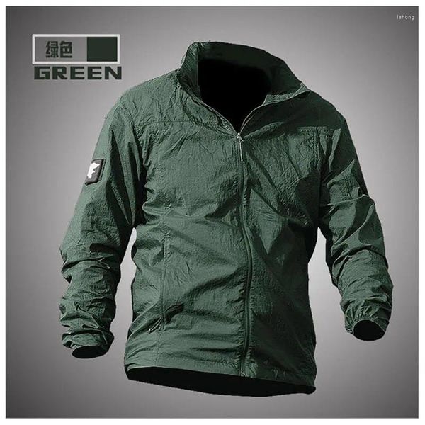 Jagdjacken Outdoor Herren Frühling Sommer Schnell trocken atmungsbezogene ultra-dünne taktische Kleidung Männliche Windbreaker Hautmantel Ausschlagsausschläge Jacke