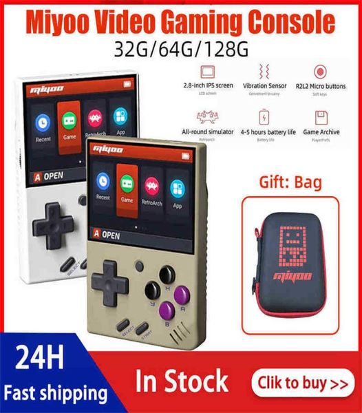 Retro-Videospielkonsole Miyoo Mini 28-Zoll-IPS-Bildschirm Tragbare Spielekonsole Retro Handheld Classic Gaming Emulator H2204265107638