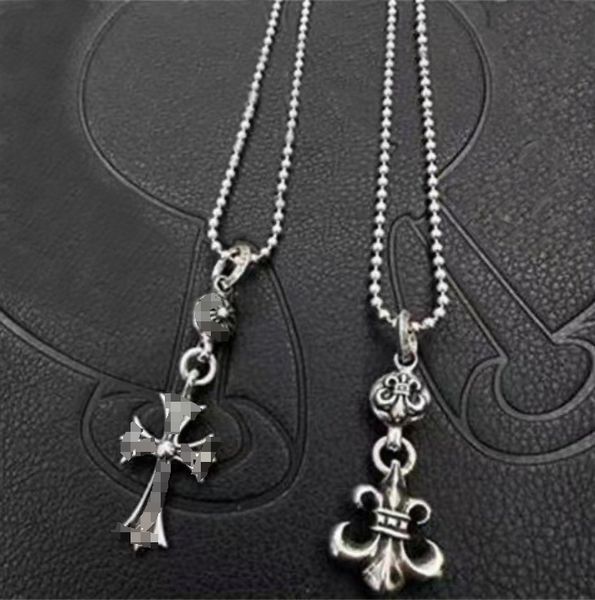 20 Designer in stile Silver Cross Chains Collane a sospensione per uomo e donna Luxury Brand Trend Personality Punk Cross Style Lovers Reg Reput Hip Hop Rock Jewelry