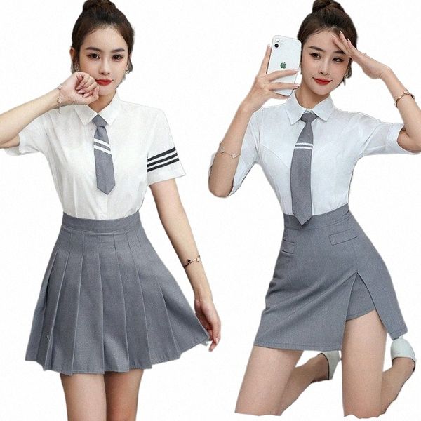 2022 adorável sexy hotel bar clube garçom empregada busin camisa saia terno cosplay traje mostrar roupa dr roupas trajes y0or #