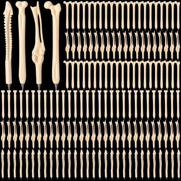 50 peças canetas de osso novidade design tinta preta esferográfica enfermeiras médicos estudantes divertido material escolar