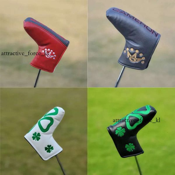 Altri prodotti per il golf Copriputter da golf Copritesta per mazze da golf per putter Copritesta per putter con lama in pelle PU con magnetico o Velco 391