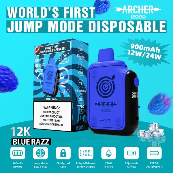 Bang Ancher Digital Box 12000 Puffs Einweg-E-Zigaretten 12K 15K 5 % Nikotin Vape Pen 23 ml Pod vorgefüllte Vapes 12 Geschmacksrichtungen E-Zigaretten Vaper mit Display