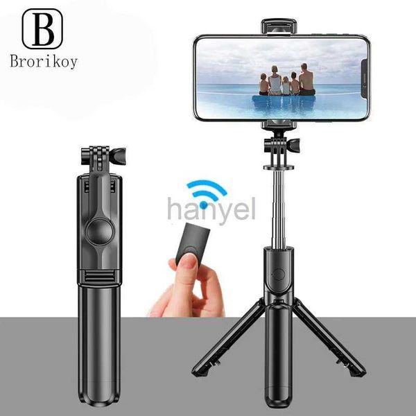 Monopiedi Selfie Telefono cellulare Selfie Stick 3 in 1 Bluetooth per iPhone 14 Treppiede Selfistick wireless Samsung con telecomando otturatore per IOS Android 24329