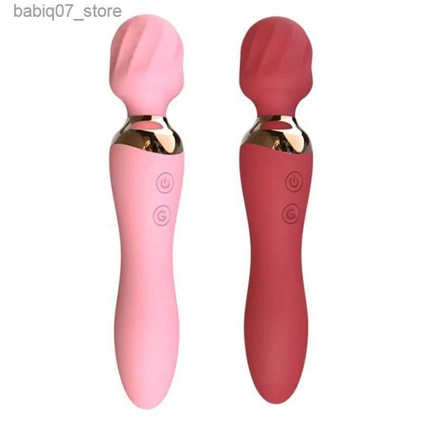 Outros itens de massagem massageador vibratório feminino AV stick massageador quente produtos pornográficos adultos estimulador clitoriano massageador de ponto G brinquedo sexual Q240329