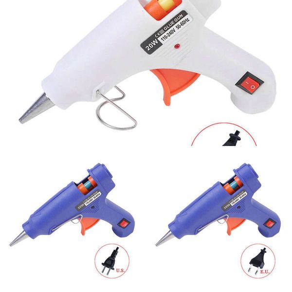 Aggiorna la pistola per colla a caldo da 20 W con stick di colla da 7 mm Mini strumento termico per la temperatura del calore domestico Strumenti di riparazione industriale Pistola