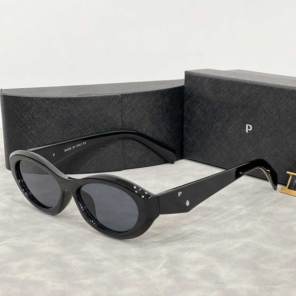 Göz tasarımcısı güneş gözlüğü kedi elipsler için küçük çerçeve trend erkekler hediye plaj gölgeleme uv koruma kutu ile kutuplaşmış gözlükler güzel q8tc