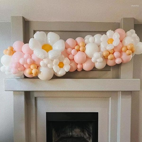 Decorazione per feste 115 pezzi Ghirlanda di palloncini margherita Tema Decorazioni di compleanno Ragazza Due palloncini groovy Palloncini rosa per baby shower