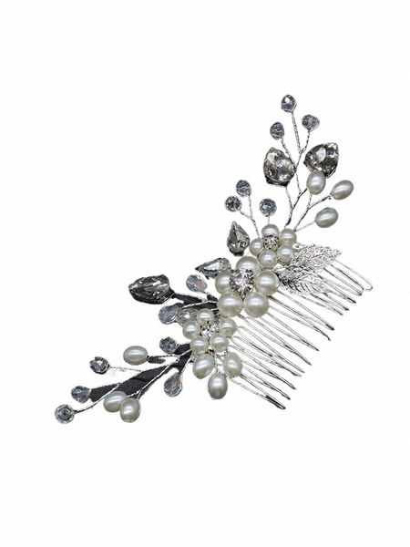 Frauen Kristall Perle Haar Kämme Tiaras Hochzeit Haarschmuck Braut Haar Rebe Handgemachte Rhineste Glänzende Braut Accories t7Bb #