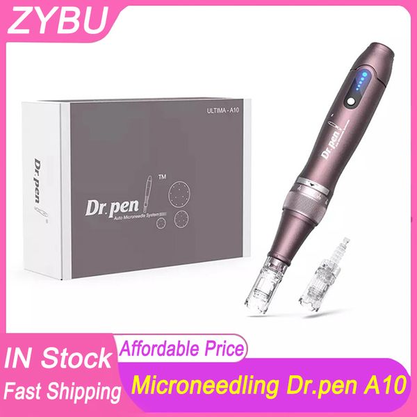 Беспроводная ручка Derma Pen A10 2 шт. Иглы для картриджей Ultima Original Dr Dermapen A10 Ручка с микроиглами Профессиональный микроигольный ролик для ухода за кожей MTS Machine