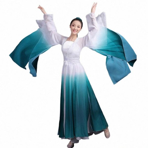 Roupas de dança clássica chinesa e roupas de dança moderna para adultos v5gs #