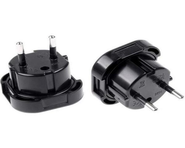 Novo reino unido para a ue europa europeu universal carregador de viagem adaptador plug conversor 2 pinos tomada de parede soquete3662039