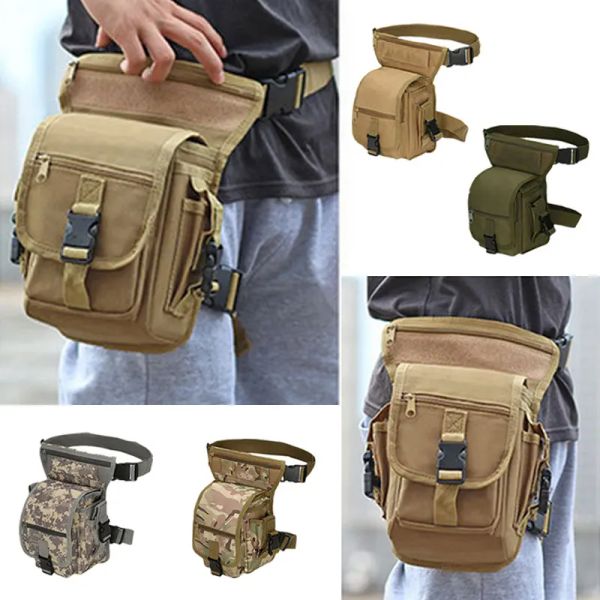 Taschen EDC Militärische Taktische Drop Bein Tasche Werkzeug Fanny Oberschenkel Pack Jagd Tasche Taille Pack Motorrad Reiten Männer Militär Molle Taille packs