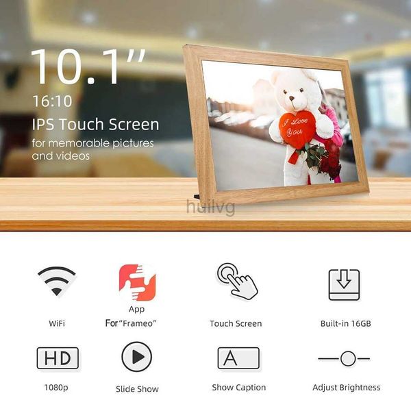 Digitale Fotorahmen Hochwertiger 10,1-Zoll-Smart-Cloud-Fotorahmen mit WiFi, intelligenter digitaler Fotorahmen mit APP-Fernbedienung 24329