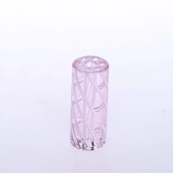 5 pz/scatola In Magazzino 7 Fori Rosa Vite Modello di Linea Punte del Filtro di Vetro di Fumo/Punta di Fumo di Vetro con Fori Per accessori per fumatori