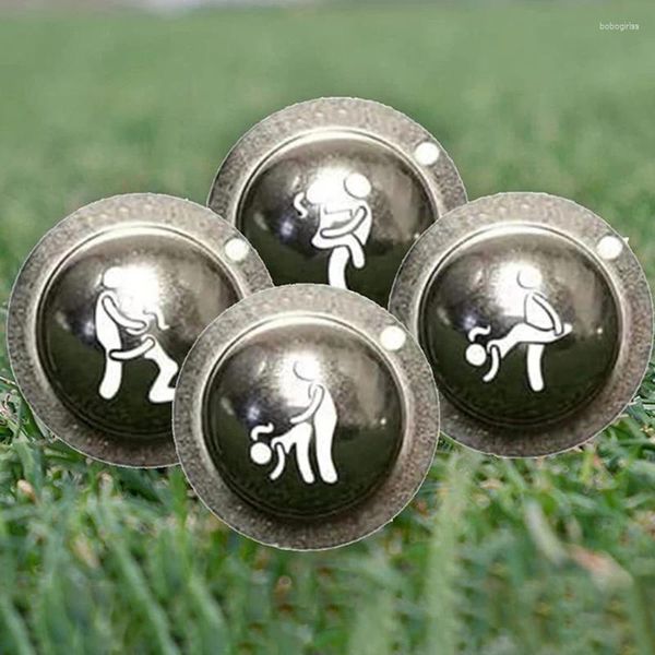 Estatuetas decorativas bola de golfe marcador carimbo estêncil ferramenta personalizada para homens engraçado adulto stamper alinhamento desenho