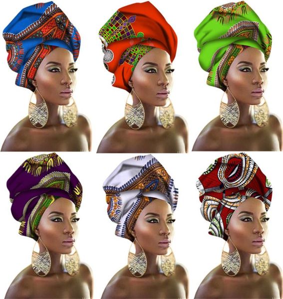 31Color African Headtie für Frauen Geometrisch Bazin 100Scarf 2019 New Africa Traditional Fashion Dress Adult 90110CM1199682