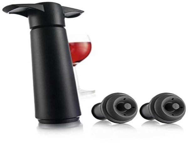 Pompa per vino sottovuoto per conservazione del vino, salvavino, con 2 tappi, set regalo intero6355722